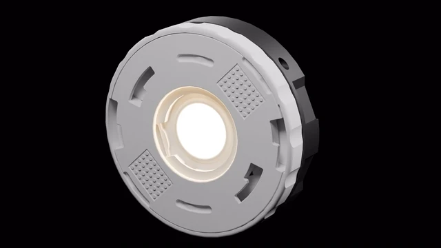 Animation of a replaceable GH36d light source